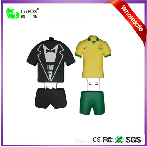 PVC Sports T-Shirt USB Flash Drives Memory Stick 2gb